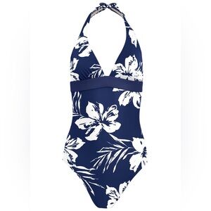 Venus blue and white one piece swimsuit size 6